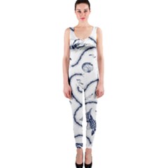 Fish Pattern Onepiece Catsuit