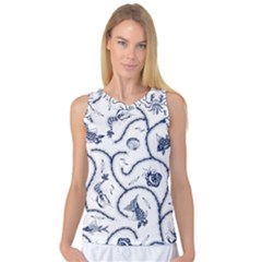 Fish Pattern Women s Basketball Tank Top