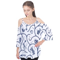 Fish Pattern Flutter Tees