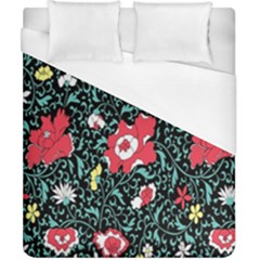 Vintage Floral Wallpaper Background Duvet Cover (california King Size)