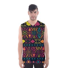 Traditional Art Ethnic Pattern Men s Basketball Tank Top