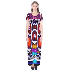 Nibiru Power Up Short Sleeve Maxi Dress