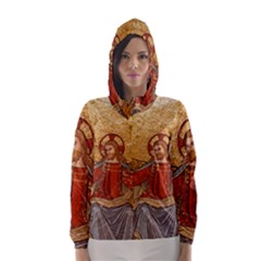 Gold Jesus Hooded Wind Breaker (women) by boho