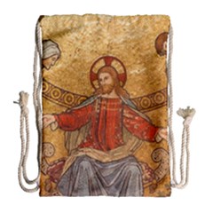 Gold Jesus Drawstring Bag (large) by boho