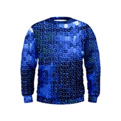 Blue Sequins Kids  Sweatshirt by boho