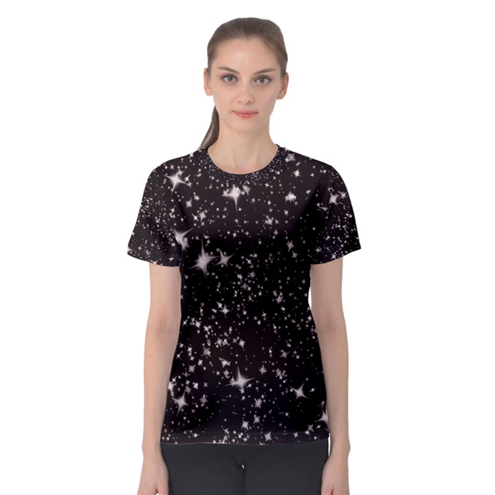 Black Stars Women s Sport Mesh Tee