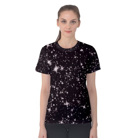 Black Stars Women s Cotton Tee by boho