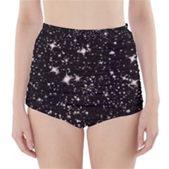 Black Stars High-waisted Bikini Bottoms by boho