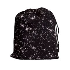 Black Stars Drawstring Pouches (xxl)