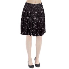 Black Stars Pleated Skirt