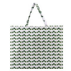 Shamrock Zipper Large Tote Bag