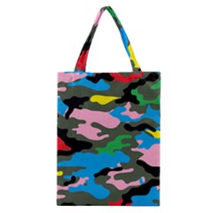 Rainbow Camouflage Classic Tote Bag by boho