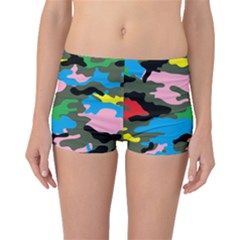 Rainbow Camouflage Boyleg Bikini Bottoms by boho