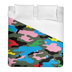 Rainbow Camouflage Duvet Cover (full/ Double Size) by boho