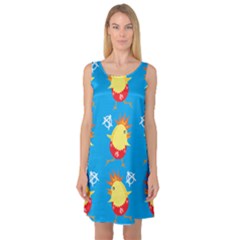 Easter Chick Sleeveless Satin Nightdress by boho