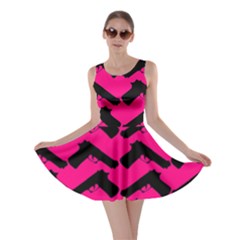 Pink Gun Skater Dress by boho