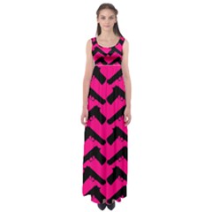 Pink Gun Empire Waist Maxi Dress by boho