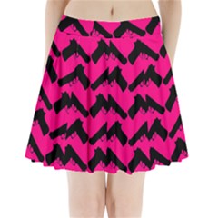 Pink Gun Pleated Mini Skirt by boho