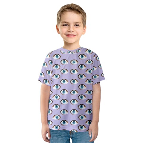 Purple Eyeballs Kids  Sport Mesh Tee by boho