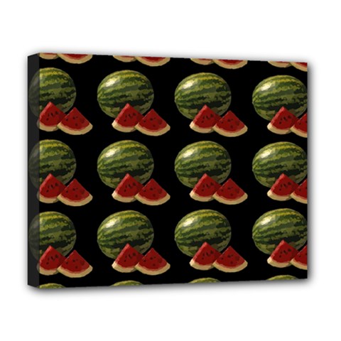 Black Watermelon Deluxe Canvas 20  X 16   by boho