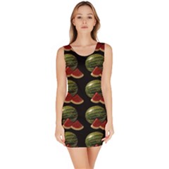 Black Watermelon Sleeveless Bodycon Dress by boho