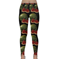 Black Watermelon Classic Yoga Leggings by boho