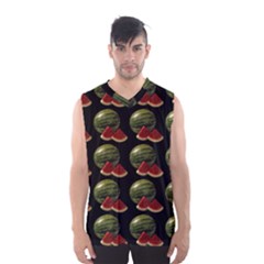 Black Watermelon Men s Basketball Tank Top by boho