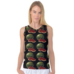 Black Watermelon Women s Basketball Tank Top by boho