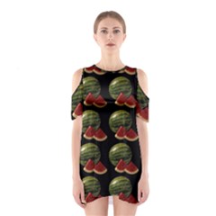 Black Watermelon Shoulder Cutout One Piece by boho