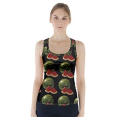 Black Watermelon Racer Back Sports Top by boho