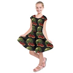 Black Watermelon Kids  Short Sleeve Dress by boho