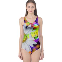 Happy Birthday One Piece Swimsuit by boho