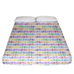 Bicycles Fitted Sheet (queen Size) by boho