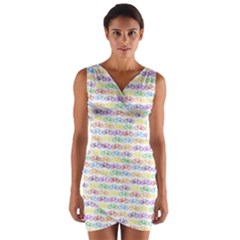 Bicycles Wrap Front Bodycon Dress by boho