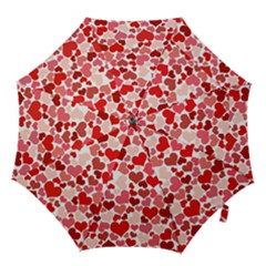 Red Hearts Hook Handle Umbrellas (small) by boho