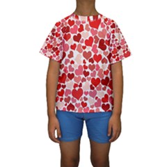 Red Hearts Kids  Short Sleeve Swimwear by boho