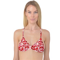 Red Hearts Reversible Tri Bikini Top by boho