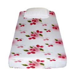 Vintage Cherry Fitted Sheet (single Size)