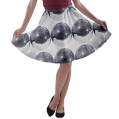 Disco Balls A-line Skater Skirt by boho