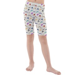 Mustaches Kids  Mid Length Swim Shorts by boho