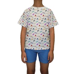 Mustaches Kids  Short Sleeve Swimwear by boho