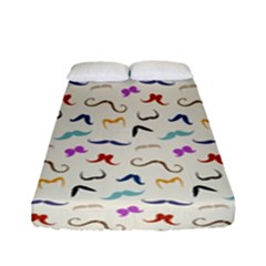 Mustaches Fitted Sheet (full/ Double Size)