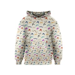 Mustaches Kids  Pullover Hoodie by boho