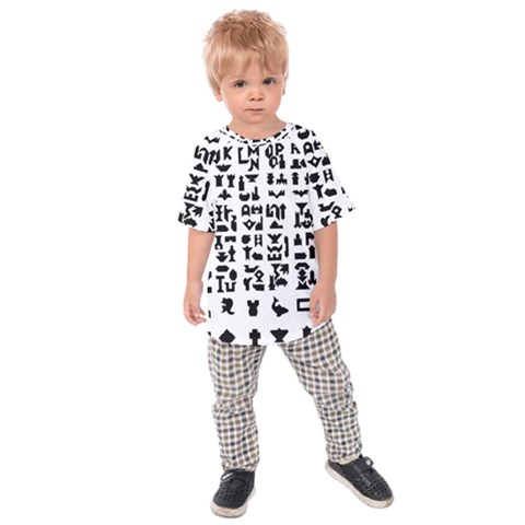 Anchor Puzzle Booklet Pages All Black Kids  Raglan Tee by Simbadda