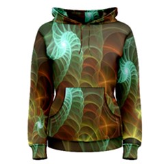 Art Shell Spirals Texture Women s Pullover Hoodie