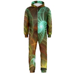 Art Shell Spirals Texture Hooded Jumpsuit (men)  by Simbadda