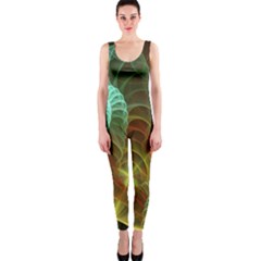 Art Shell Spirals Texture Onepiece Catsuit