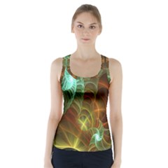 Art Shell Spirals Texture Racer Back Sports Top