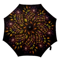 Art Design Image Oily Spirals Texture Hook Handle Umbrellas (large) by Simbadda