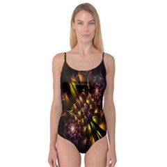 Art Design Image Oily Spirals Texture Camisole Leotard  by Simbadda